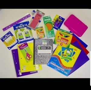 Huge Back to school supply bundle! Crayons markers